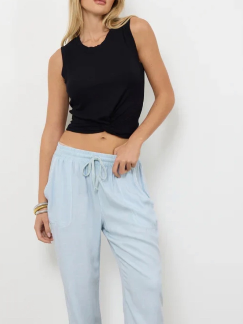 NWT LAmade Kai knot Crop Tank